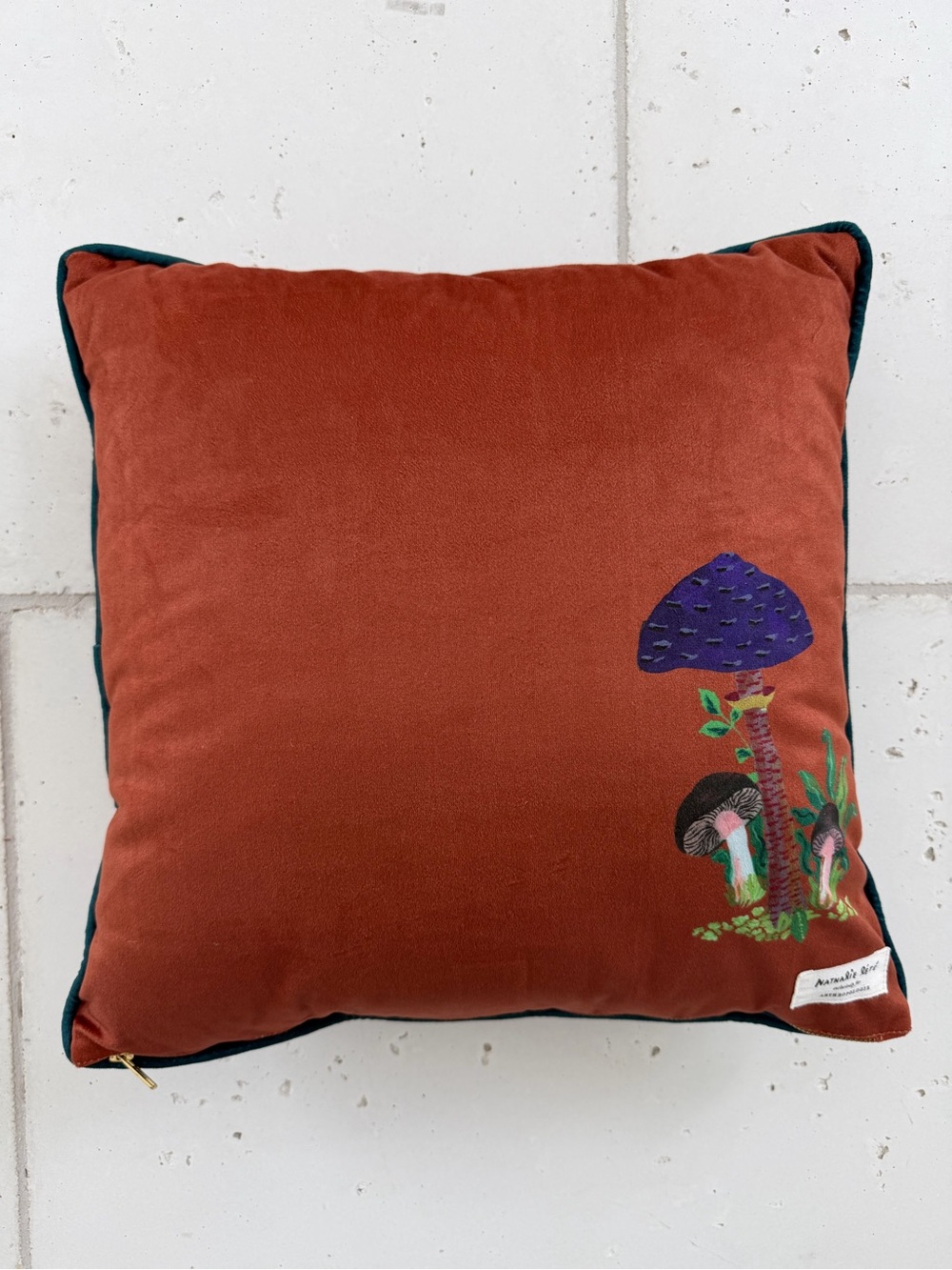 Nathalie Lete for Anthropologie Embroidered Velvet Cushion - Picture 3 of 5
